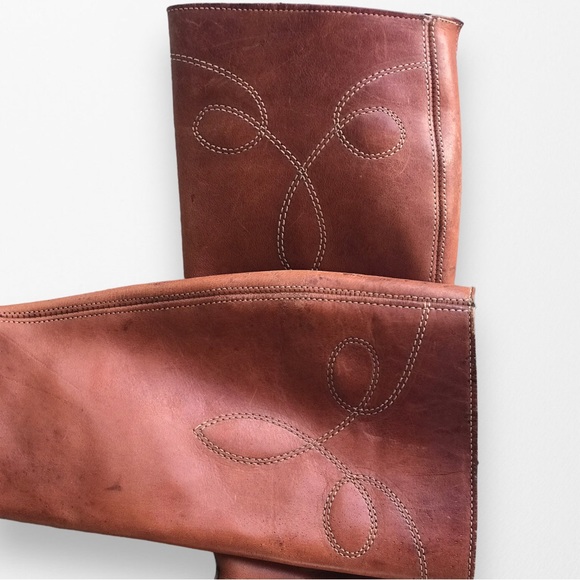 *SOLD*  DEXTER Authentic Vintage Retro 1970s Tall Zip Boots - 5.5 - Picture 6 of 9